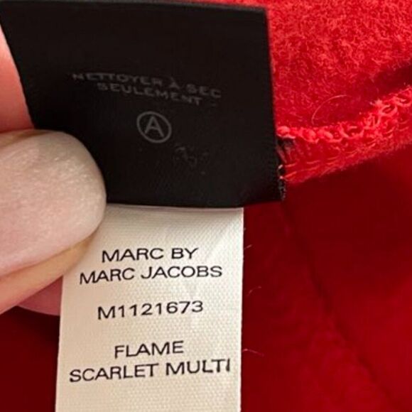 Marc by Marc Jacobs Women’s Dress Claude Silk Knit Color Block Nude Red Size S - Picture 5 of 11